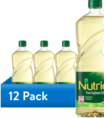 (12 pack) Nutrioli Pure Soybean Oil 32 fl oz